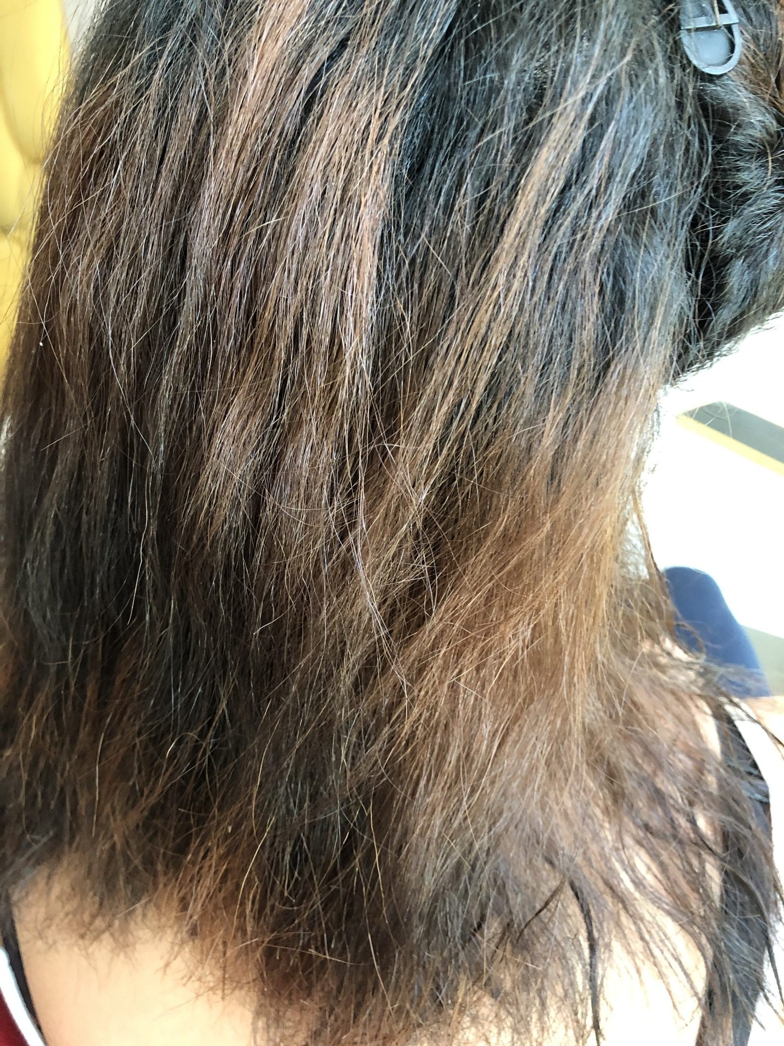 Avant lissage brésilien — longueurs indisciplinées